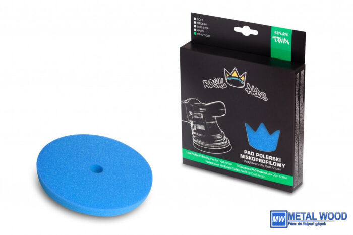 RP05-04-150 THIN Heavy Cut Pad 150mm (blue, low-profile, hard pad compatible with DA - cutting) polírozó korong - Image 1