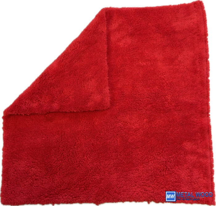 Mikroszálas Kendő 500GSM / 40x40CM Piros Szegélymentes - Image 2