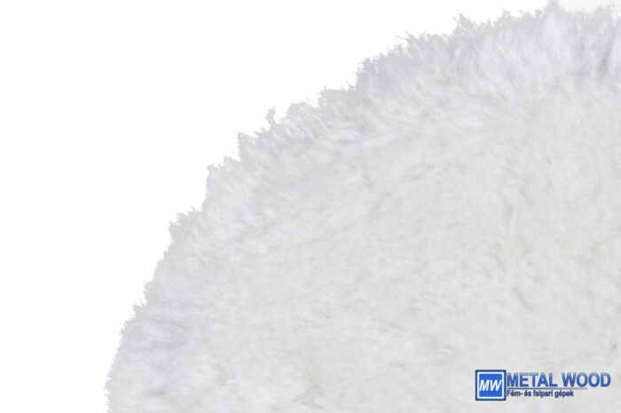 Tépőzáras gyapjúkorong (fehér) hagyományos polirgépekhez - Image 3