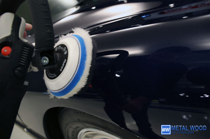 Tépőzáras gyapjúkorong (fehér) hagyományos polirgépekhez - Image 5