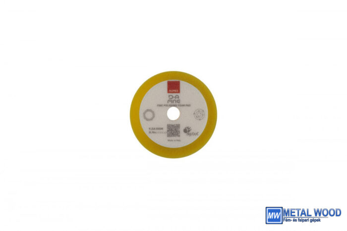 RUT_9_DA100M Puha (sárga) polírszivacs 100mm LHR75 géphez - Image 1