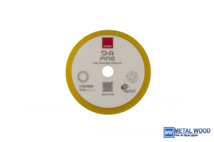 RUT_9_DA150M Puha (sárga) polírszivacs 150mm LHR12 és LHR15 gépekhez - Image 1