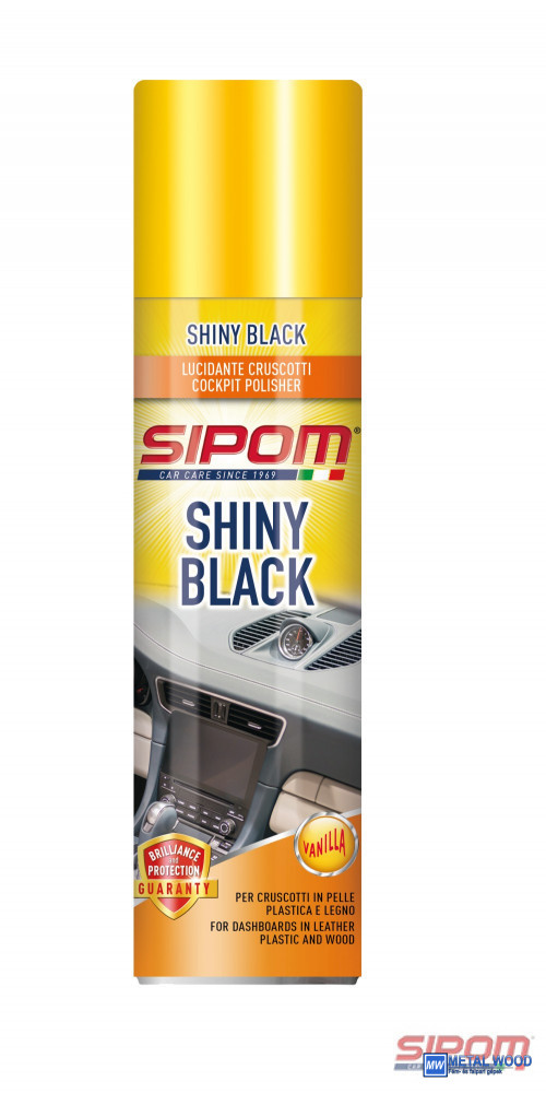 S00050600 Shinny Black Vaniglia 600 ml - Műszerfal és műanyagápoló - Image 1
