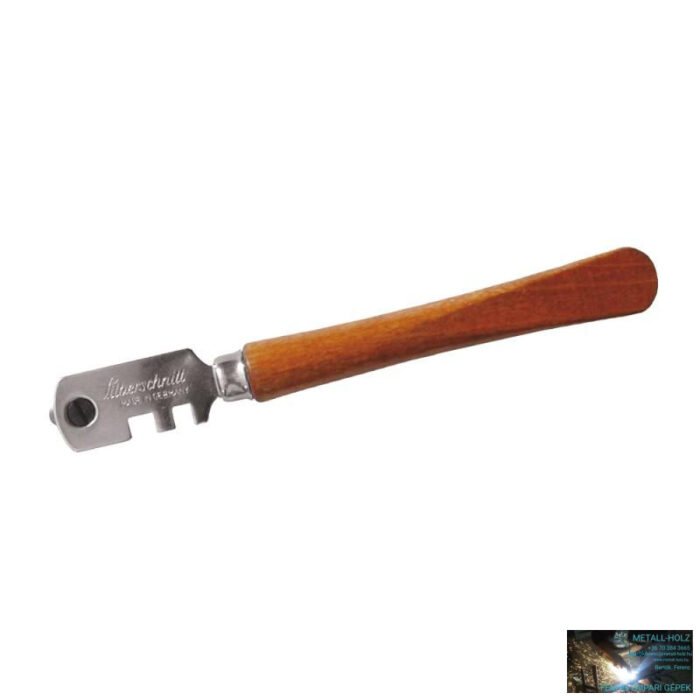 S100-01 Silberschnitt üvegvágókés (6 acél kerék), bőrtasak - Image 1