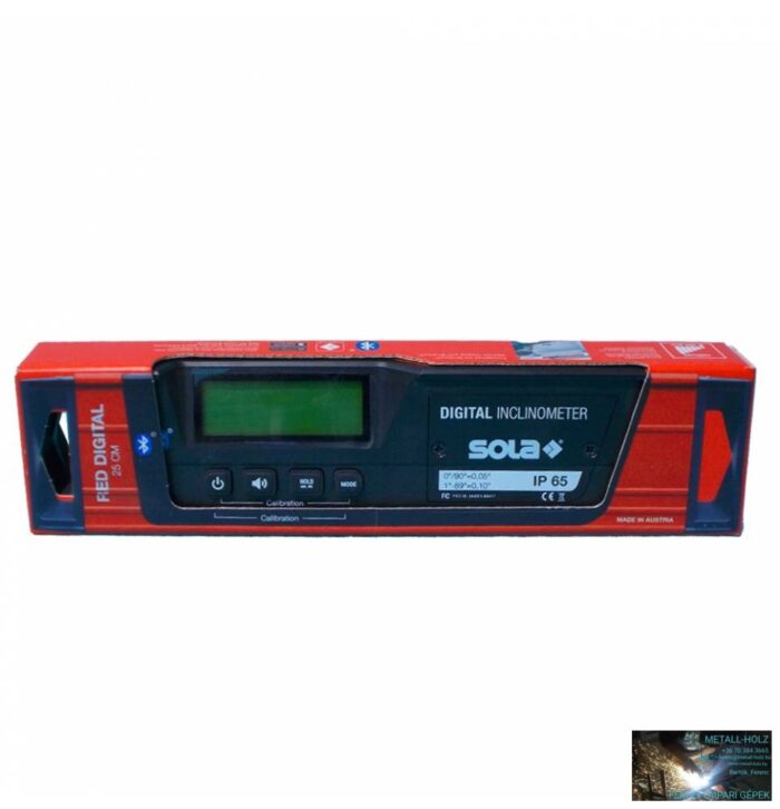 SORED25 WKR-Digital Elektronikus Dőlésmérő Bluetooth RED 25 SOLA - Image 1