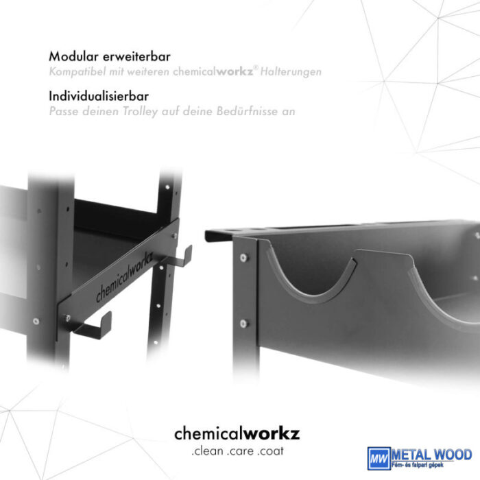 ChemicalWorkz 3 polcos Gurulós Professzionális Kocsi - Image 4