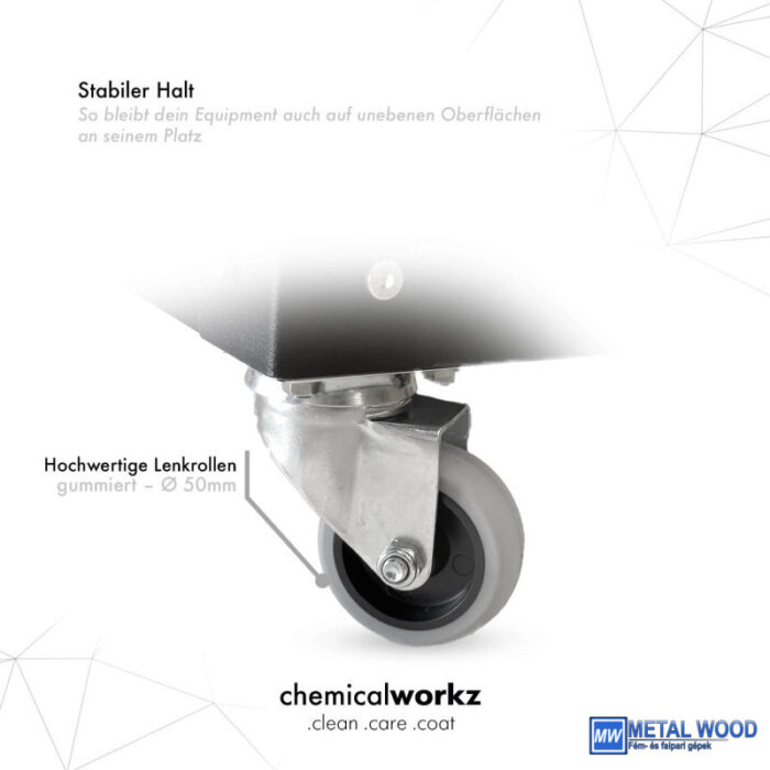 ChemicalWorkz 3 polcos Gurulós Professzionális Kocsi - Image 5