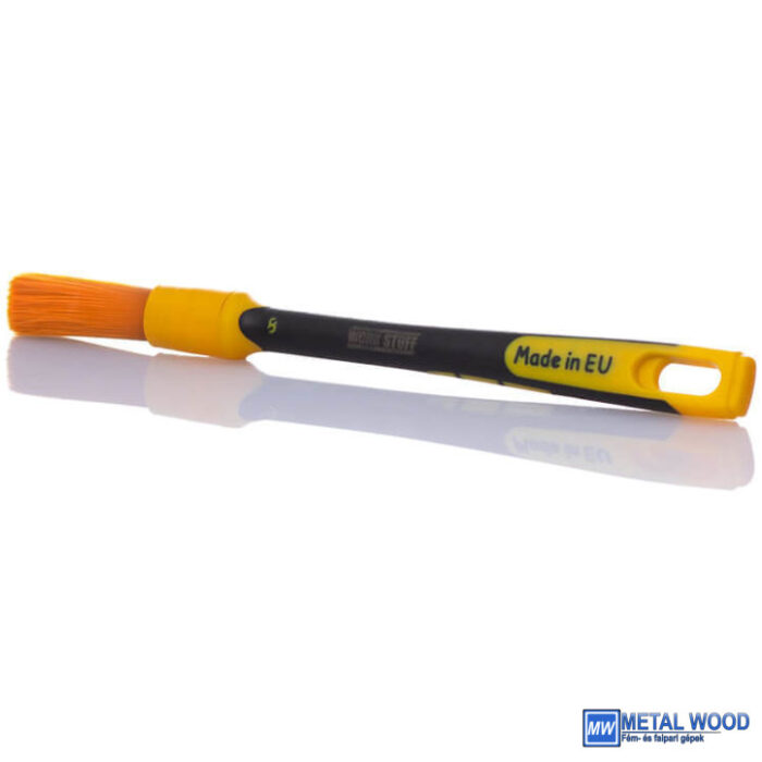 WS026 Work Stuff Detailing Brush Rubber Albino Orange 16mm Ecset - No.8 - Image 1