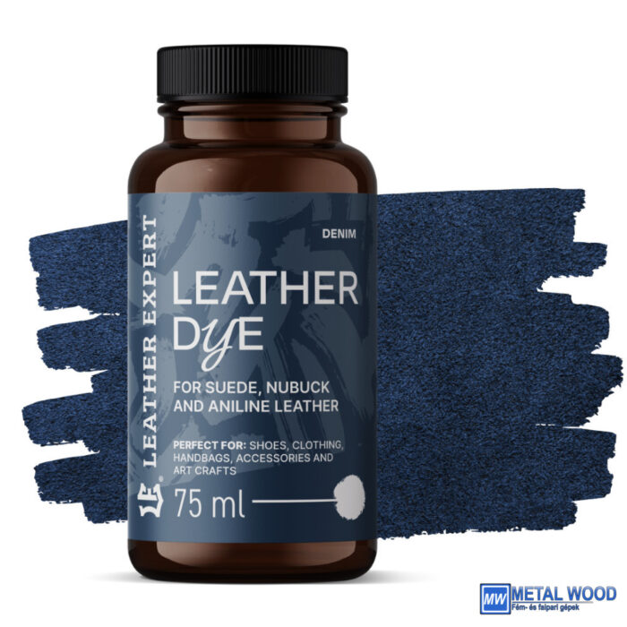 Leather Expert Bőrfesték - Velur. Nubuk, Analin 75ml Denim - Image 1